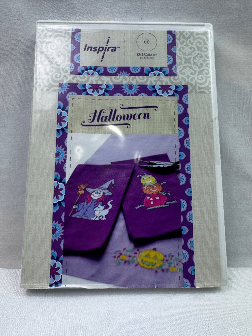 Halloween Machine Embroidery CD with 20 Designs and Multi Format Never Opened